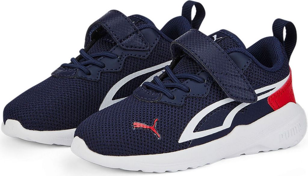 PUMA All-Day Active Baby-Sneaker mit Klettverschluss peacoat/puma white/high risk red 20