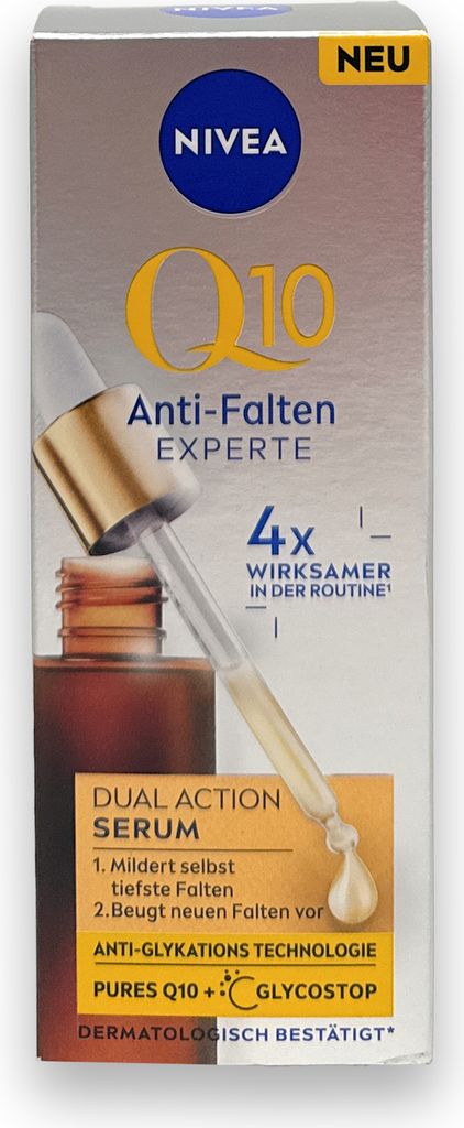 NIVEA Q10 Anti-Falten Experte Dual Action Serum GLYCOSTOP® Produktbild 
