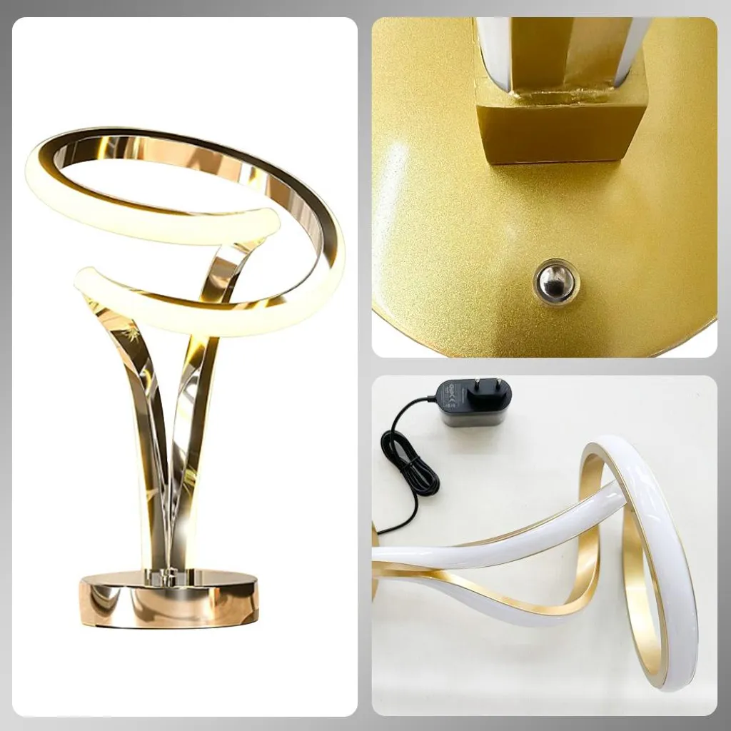 Lampe de chevet tactile LED spirale - Fini les interrupteurs difficiles - 4