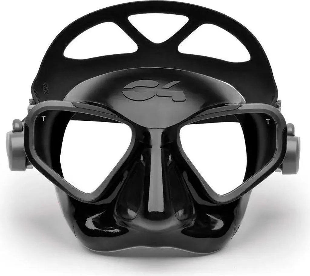 Masque d'apnée C4 Falcon Noir One Size - Volume réduit et grand champ
