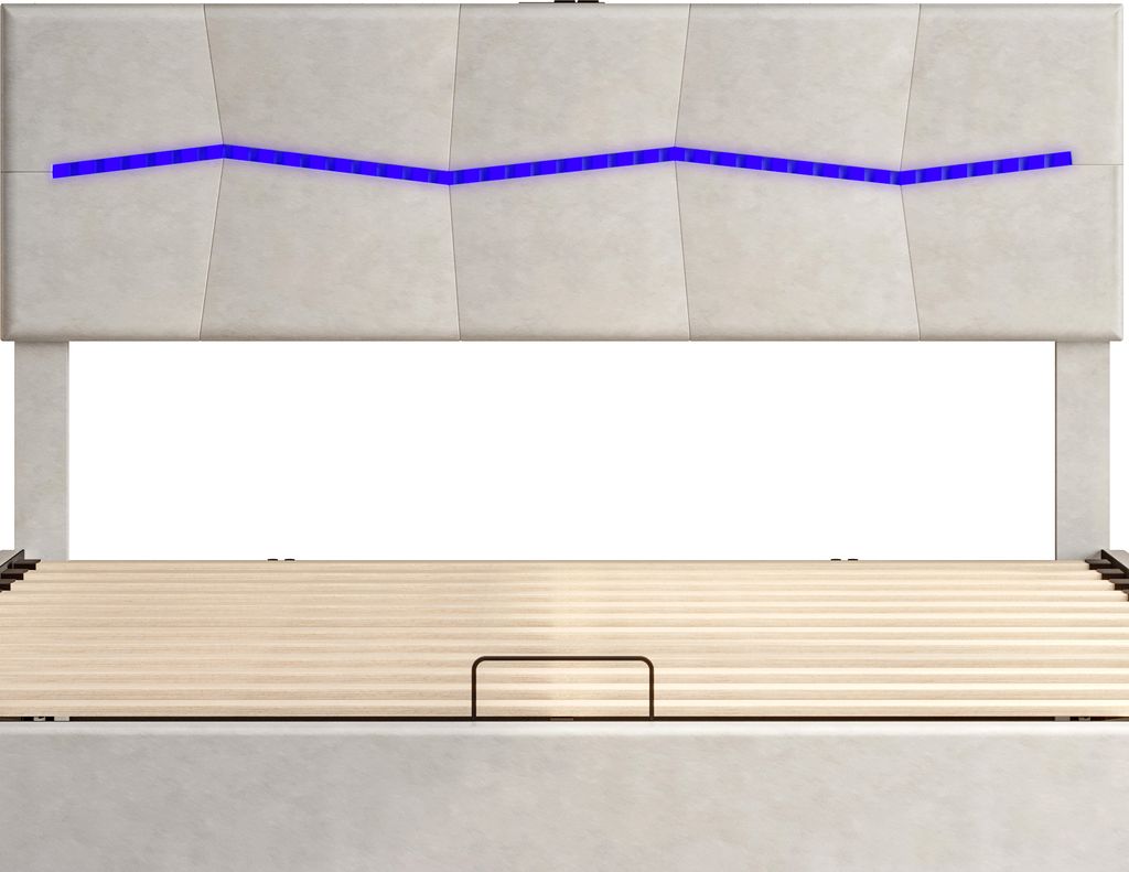 Fortuna Lai čalúnená posteľ 160x200cm s LED diódou a Obrázok produktu 7