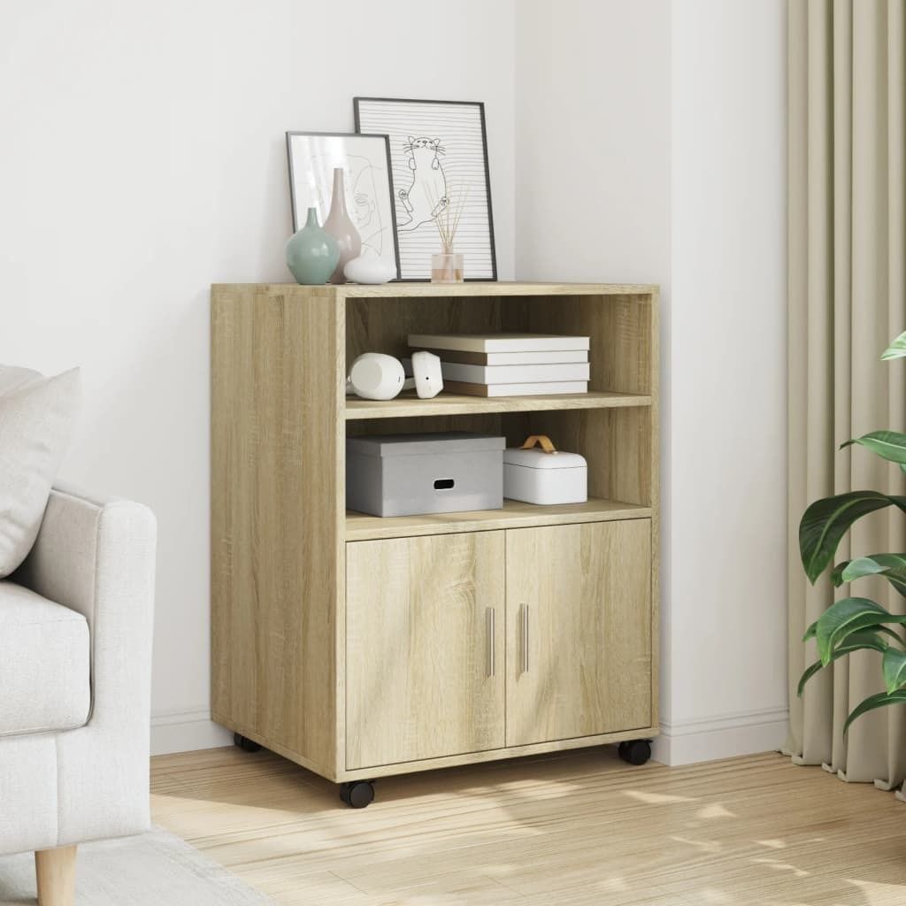 "2026 Promotion" Rollschrank Sonoma-Eiche 60x48x81 cm Holzwerkstoff - Aktenschränke CC31200