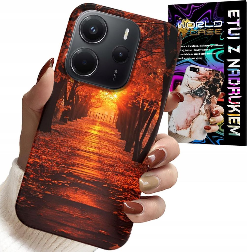 Fall Für Xiaomi Note 14 4G - Park, Herbst, Fallende Blätter, Zurück