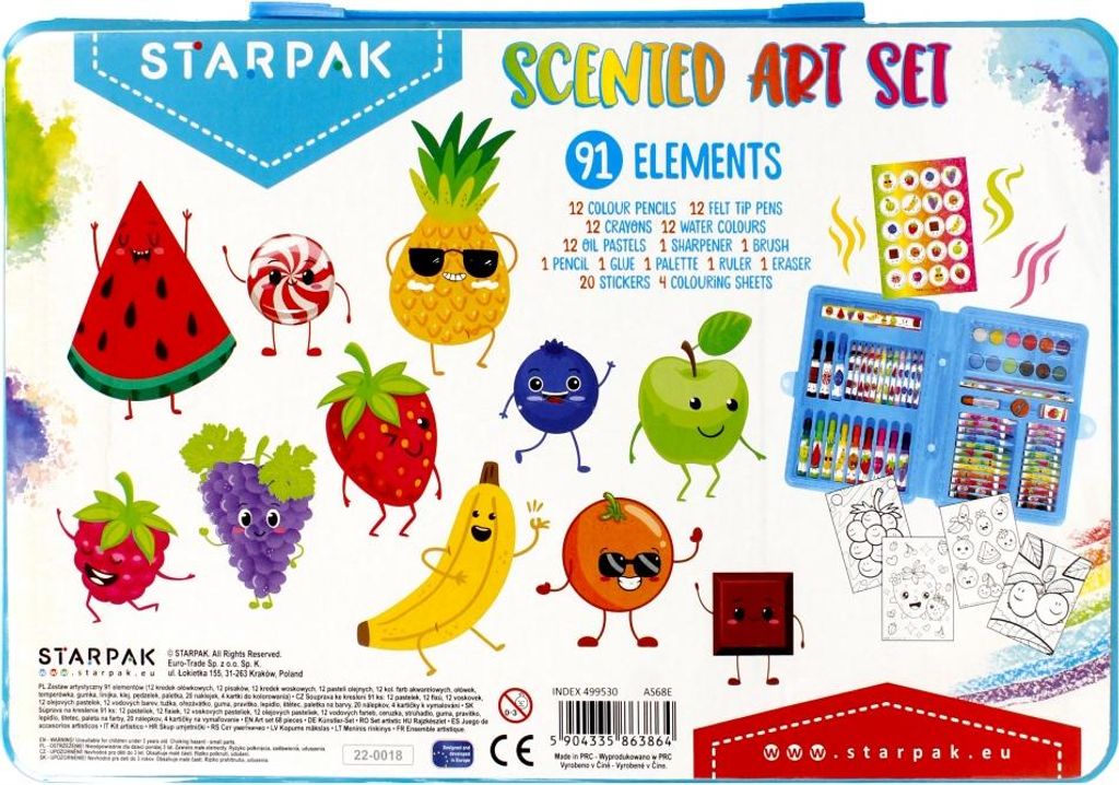 Künstler-Set mit 91 Teilen, duftend – STARPAK Produktbild 