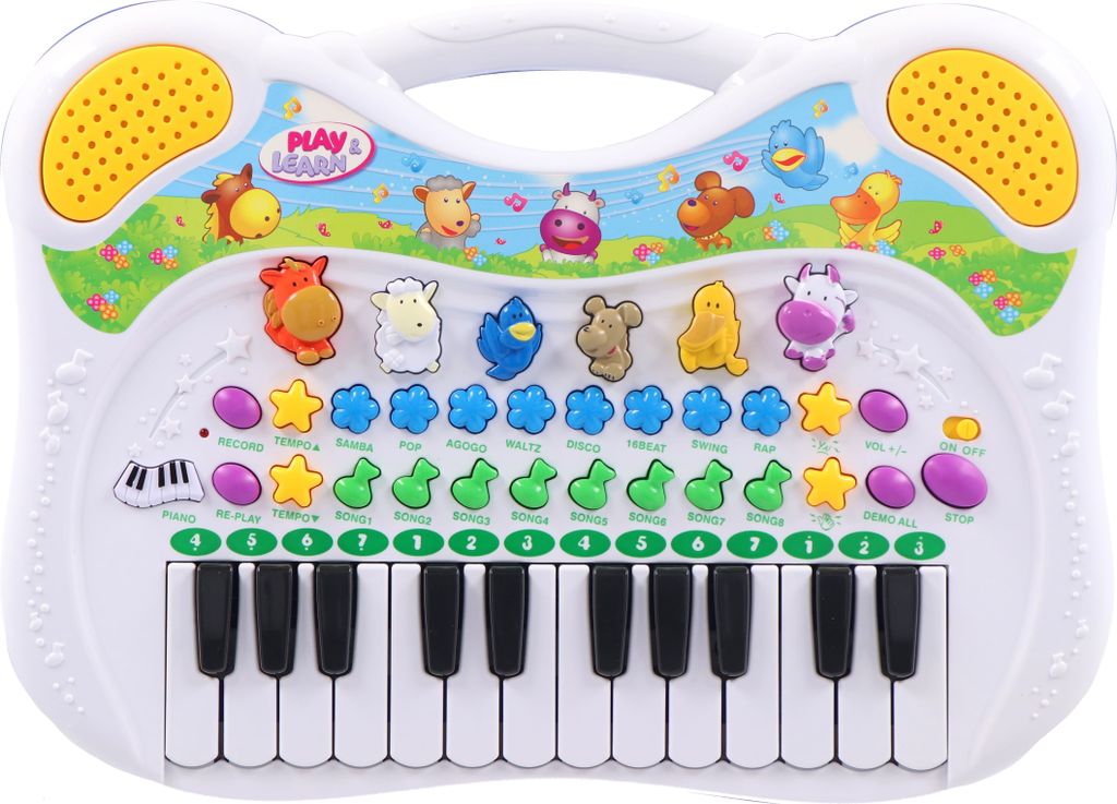 Kinder Klavier mit Aufnahmefunktion Tiere