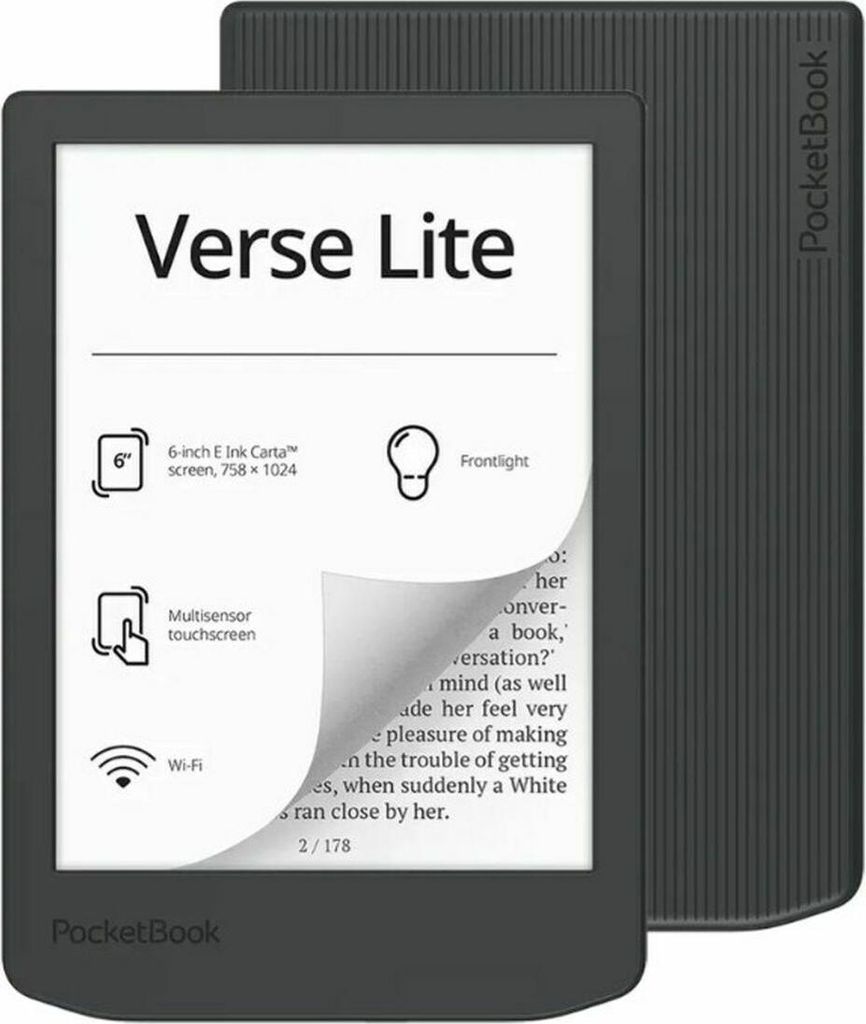 PocketBook Verse Lite, 15,2 cm (6"), E Ink Carta, 758 x Produktbild 