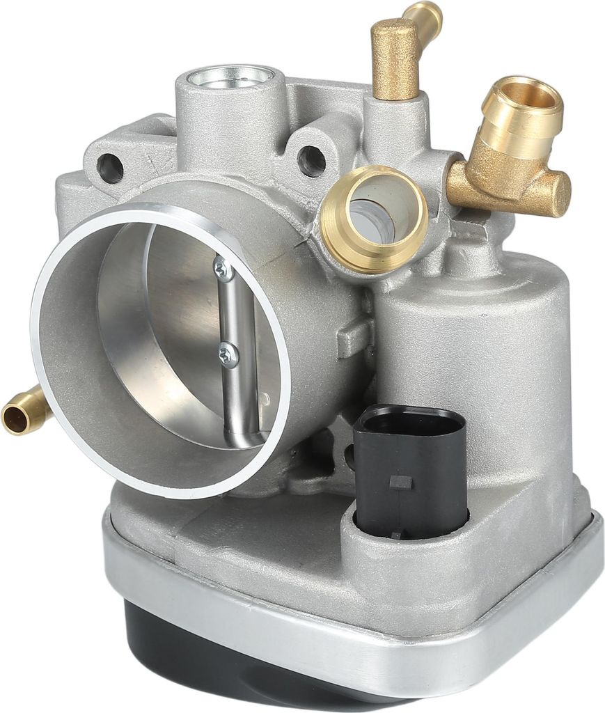 Drosselklappenbaugruppe kompatibel für Saturn für Astra 1.8L L4 - Benzin 2008, 58mm Aluminiumlegierung Silberton Motor-Drosselklappenaktuator