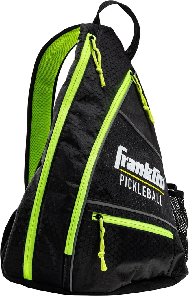 Franklin RD3754 Sac à dos Pickleball Sling Noir et Jaune Optique