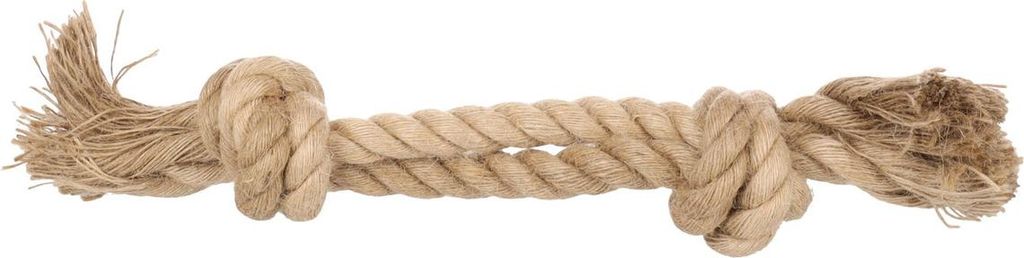 Flamingo Hundespielzeug Kush Doppelseil mit 2 Knoten braun