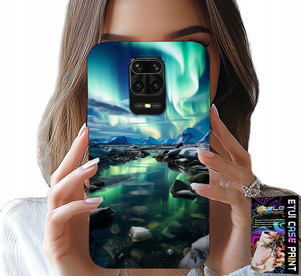 Gehäuse Für Xiaomi Note 9 Pro / 9S - Alaska Aurora Borealis Gehäuse + Glas