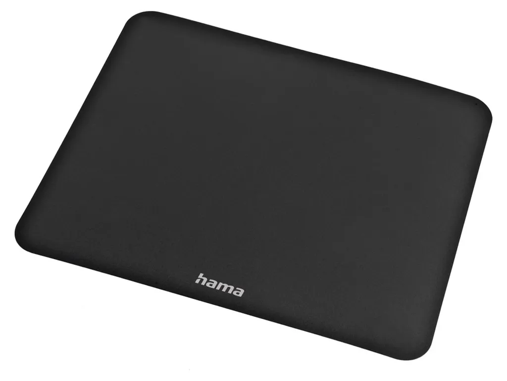 Tapis de souris noir classique 250x210mm pour bureau et gaming léger