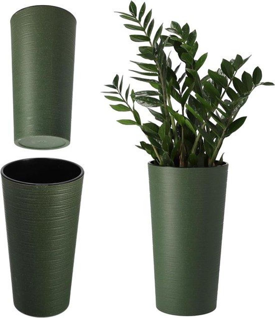 Ökologische Blümpflanzkübel mit Ausnehmbarer Einlage für Büro und Garten 19cm