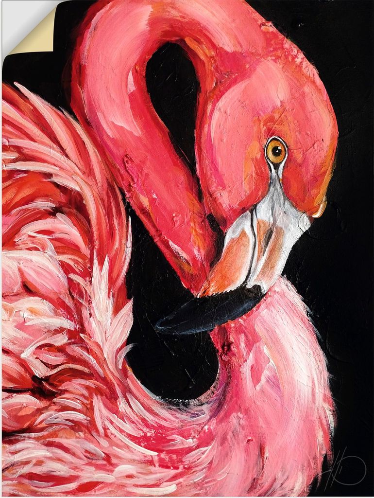 ARTland Wandbild, selbstklebend Flamin-GO Größe: 60x80 cm