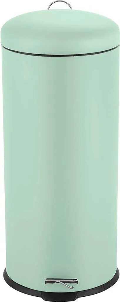 Poubelle circulaire 30L pédale inox idéale pour cuisine et bureau pro