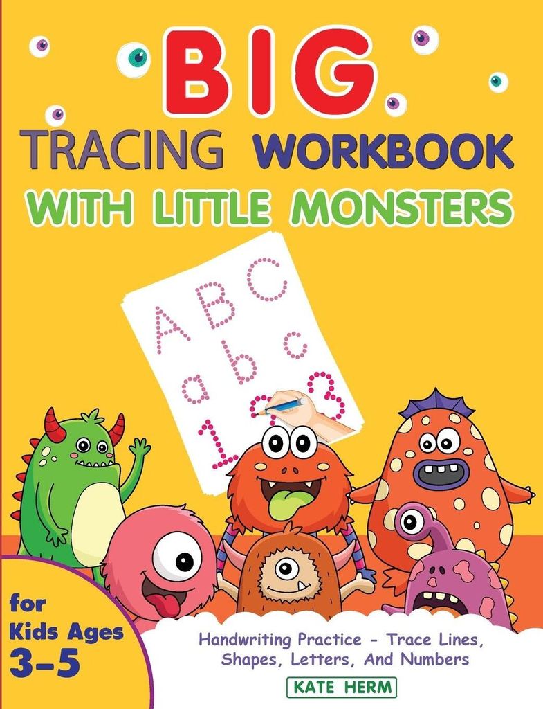 BIG Tracing Workbook with Little Monsters