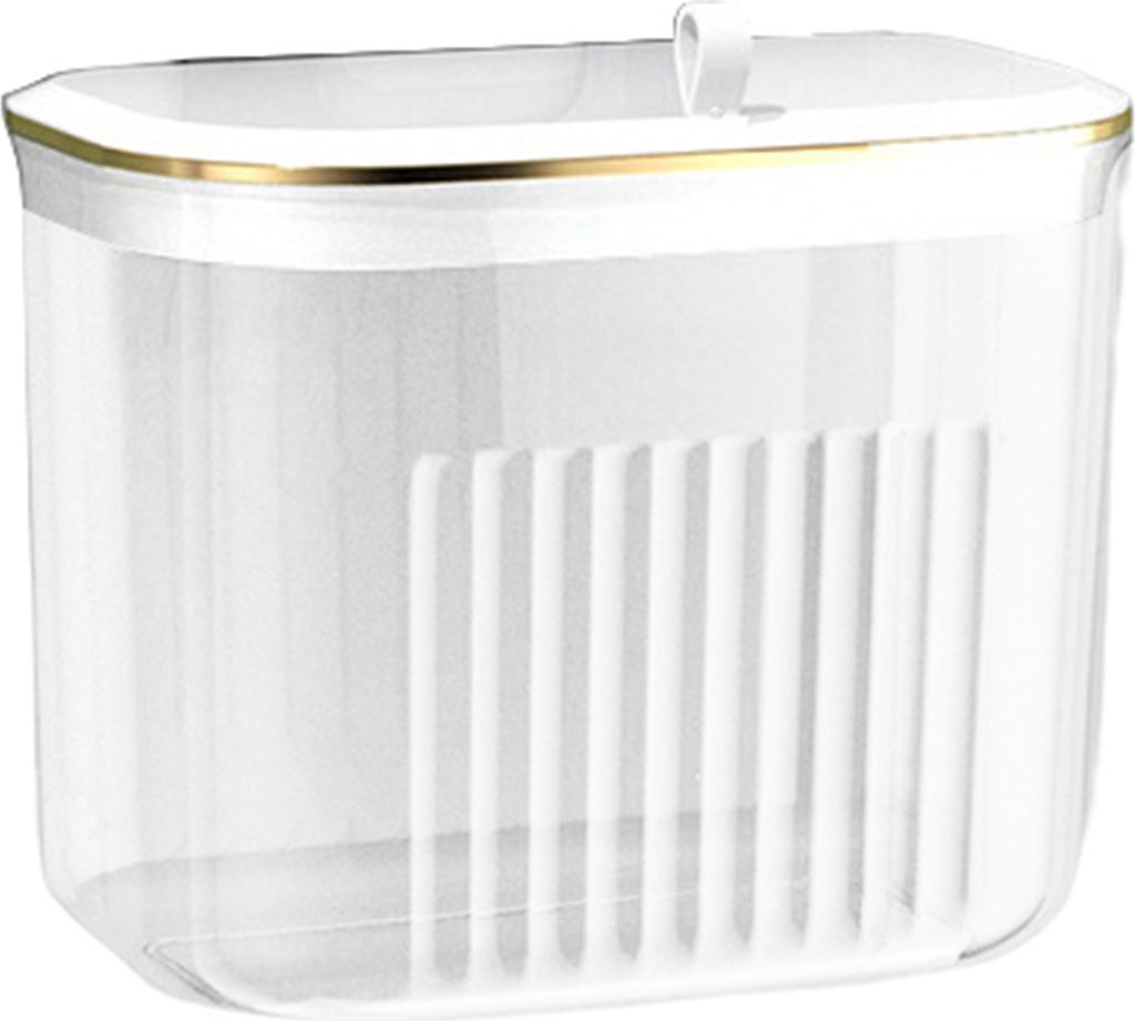 Schmutziger Wäschekorb, an der Wand montiert, wasserdicht, transparent, hält ordentlich mit Deckel, Badezimmer, Dusche, Wäschekorb, Home Supply