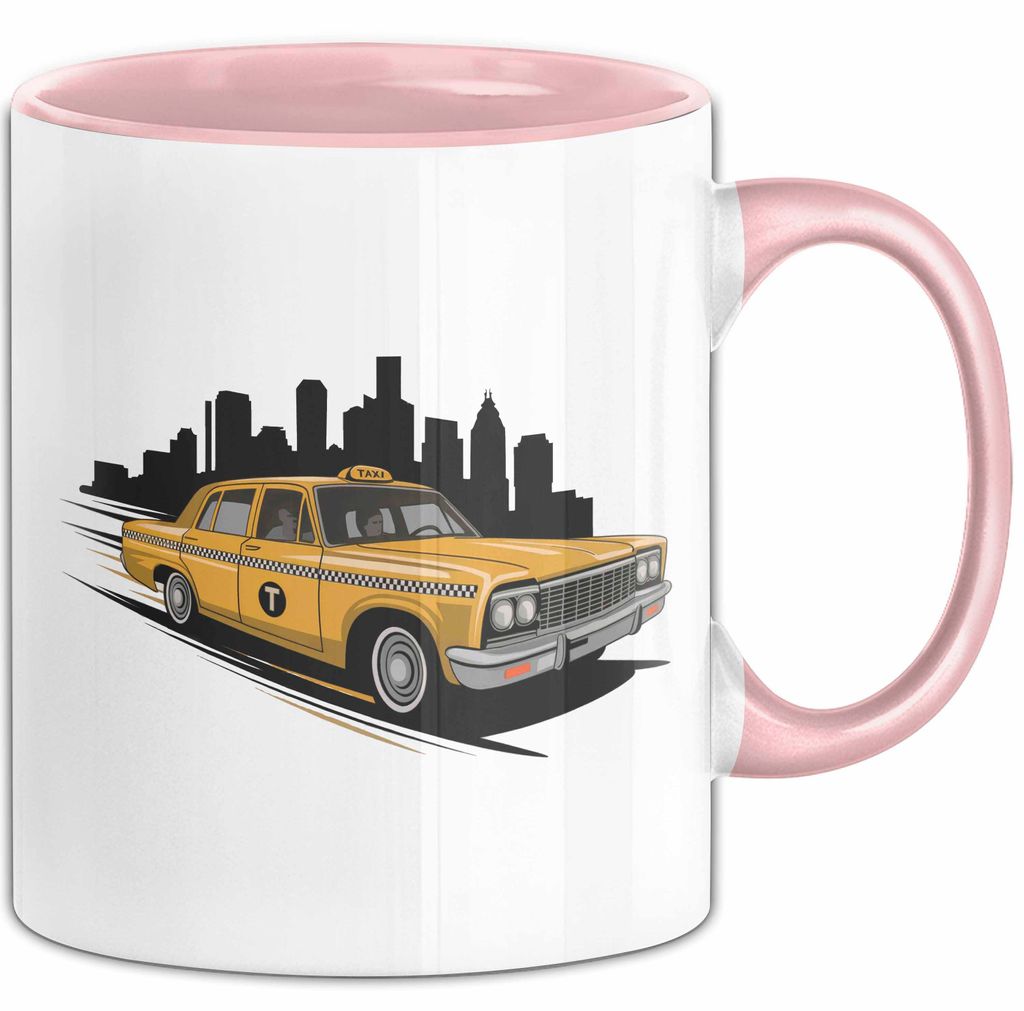 Taxifahrer Tasse Geschenkidee Berufskraftfahrer Lustiger Geschenkidee Lustig (Rosa)