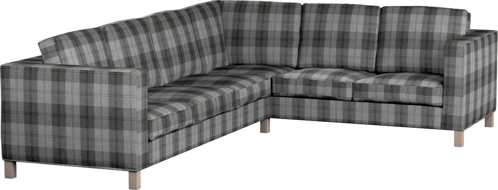 Dekoria Bezug für Karlanda Sofa Ecke links, grau-anthrazit, 36cm x 30cm x 50cm
