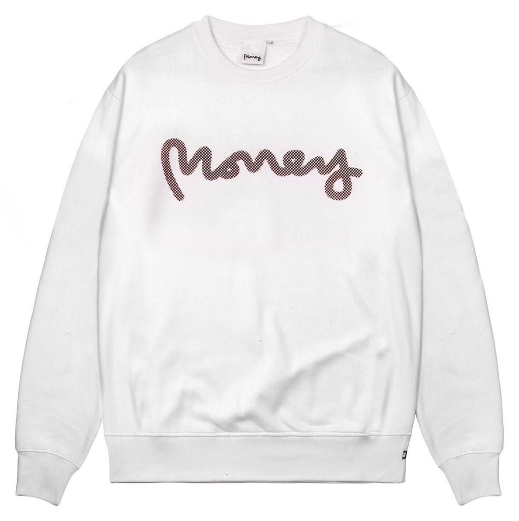 Money - "Node" Sweatshirt für Herren/Damen Uni, Rundhalsausschnitt GT17847 (S) (Weiß)