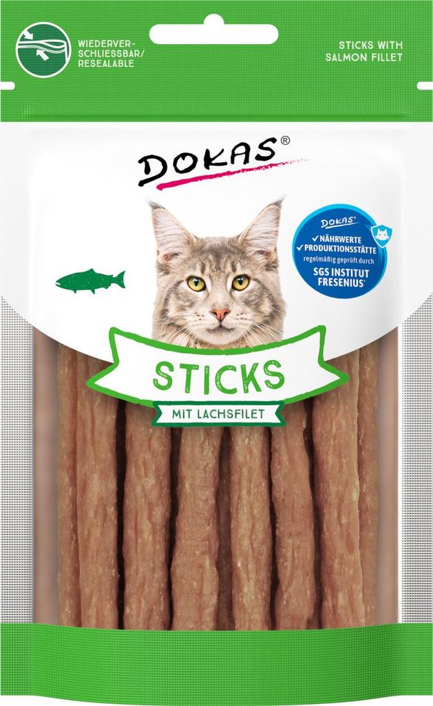 Dokas Sticks mit Lachsfilet 30 g