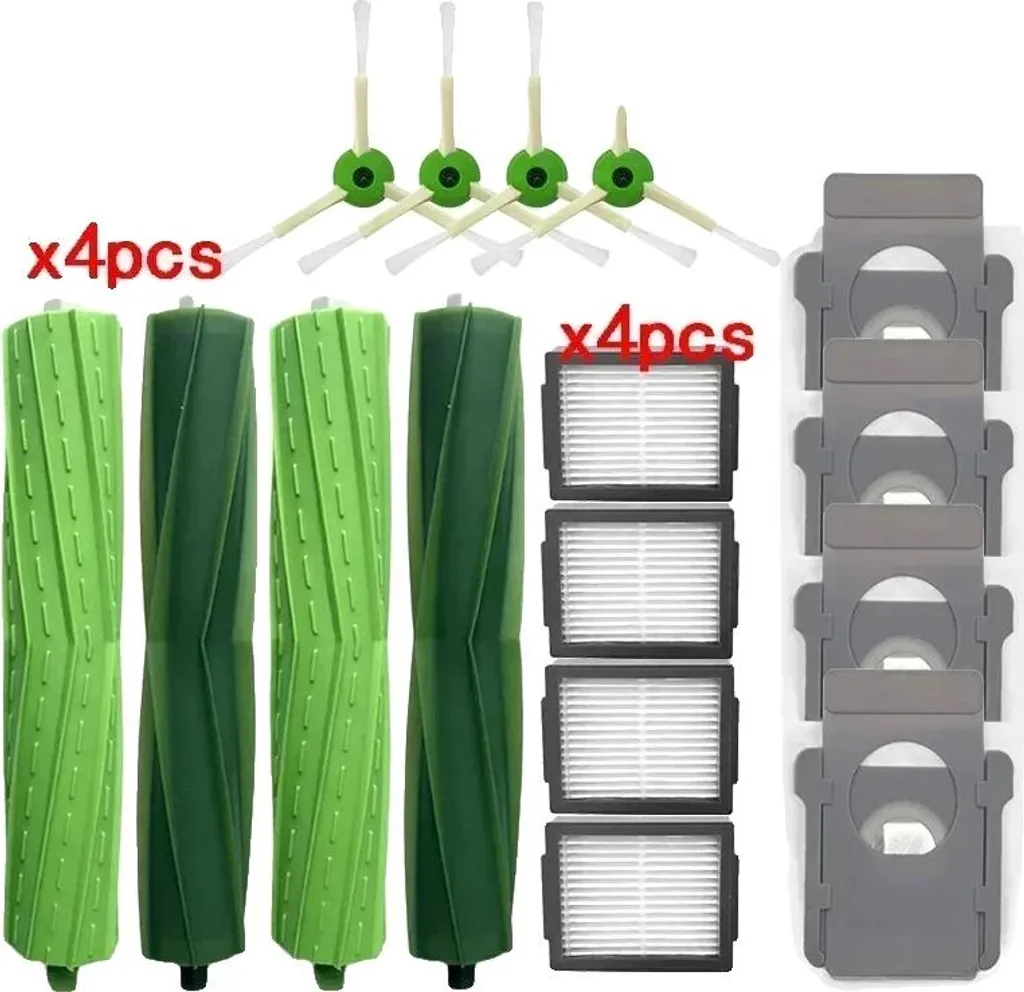 Réparez l'Aspiration de votre Roomba - Kit 16 Pièces Brosses et Filtres