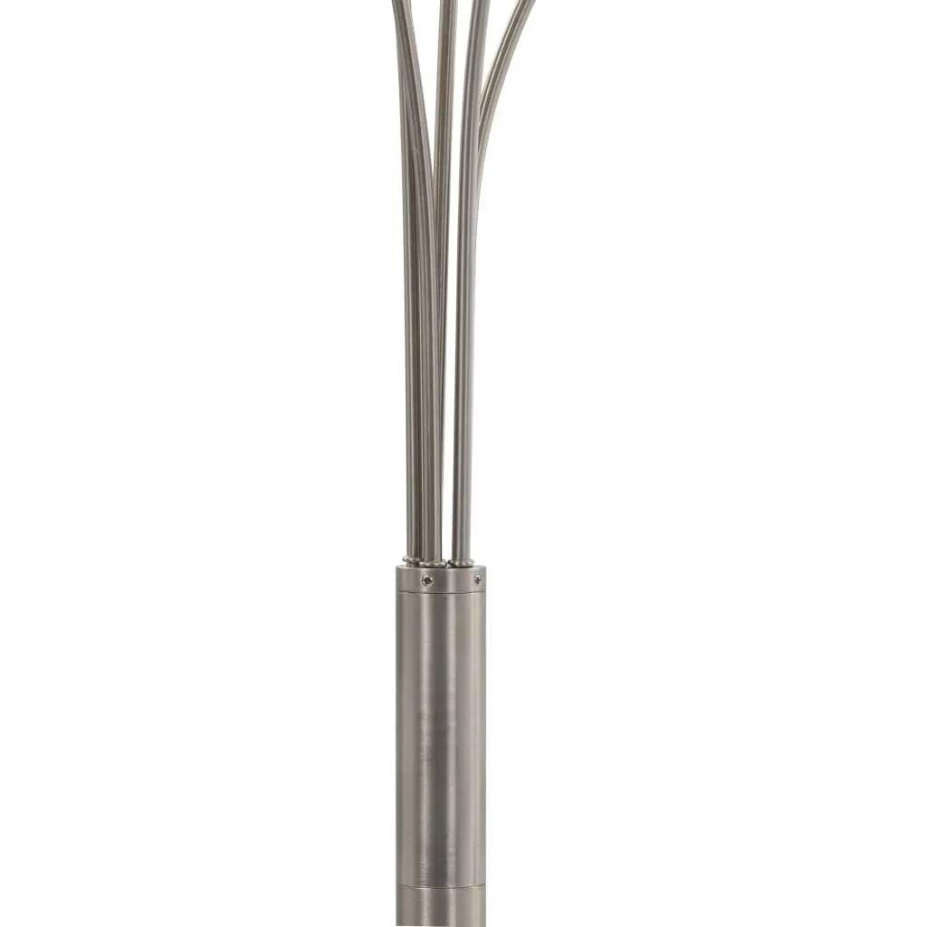 Lampadaire Argenté 200 cm 5 x E14 : Éclairage Puissant pour Pièce Sombre - 6