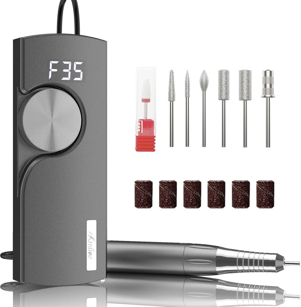 Professionelle Nagelfräsmaschine Kredioo 302 mit 7 Bohrern