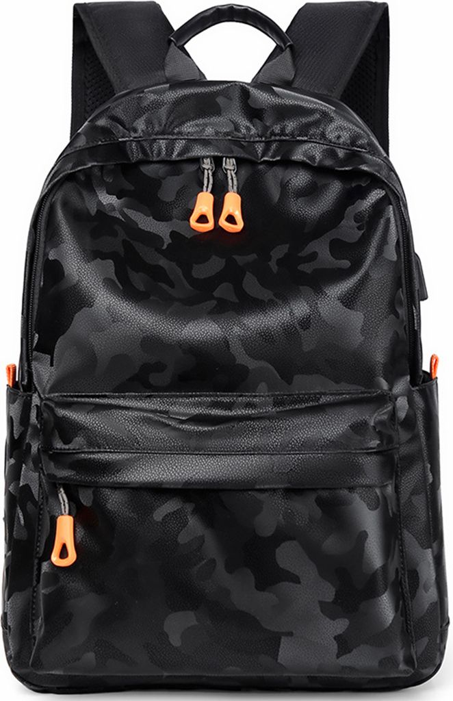 Laptop-Rucksack, Langlebige Laptops Rucksack mit USB-Ladeanschluss, Wasserfeste Rucksack für Herren, Geschäftsreise-Rucksack für 14-Zoll-Laptop(...