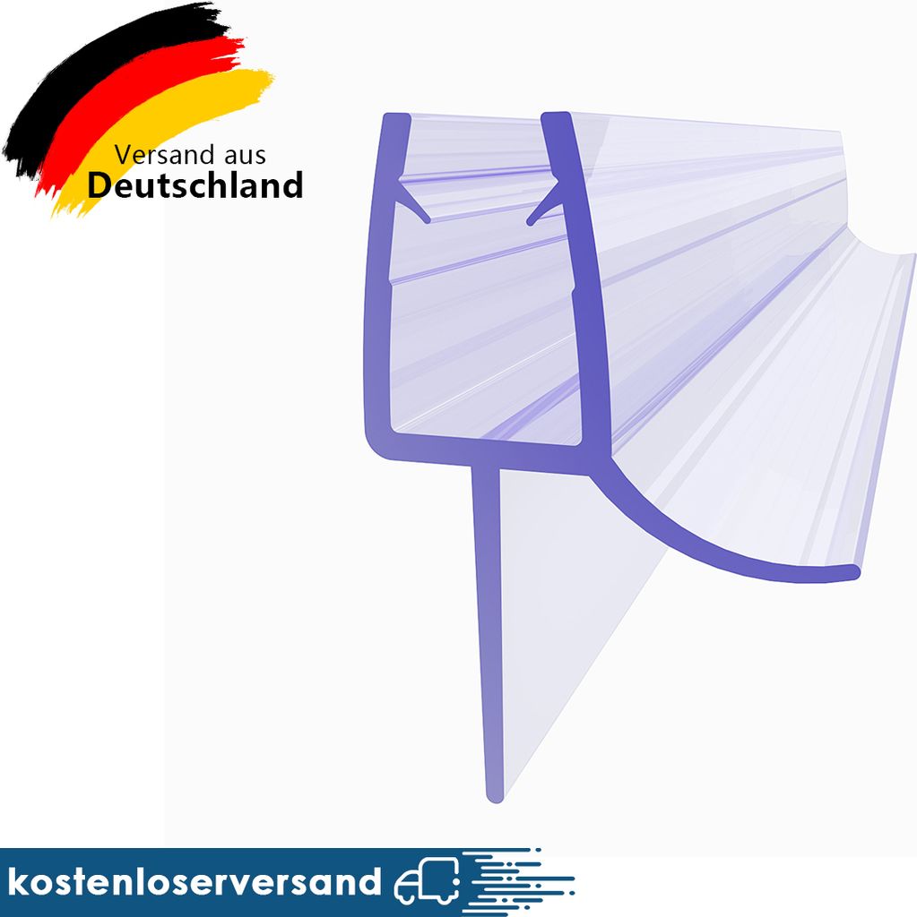 SONNI Duschdichtung 90cm für 6mm Glasstärken