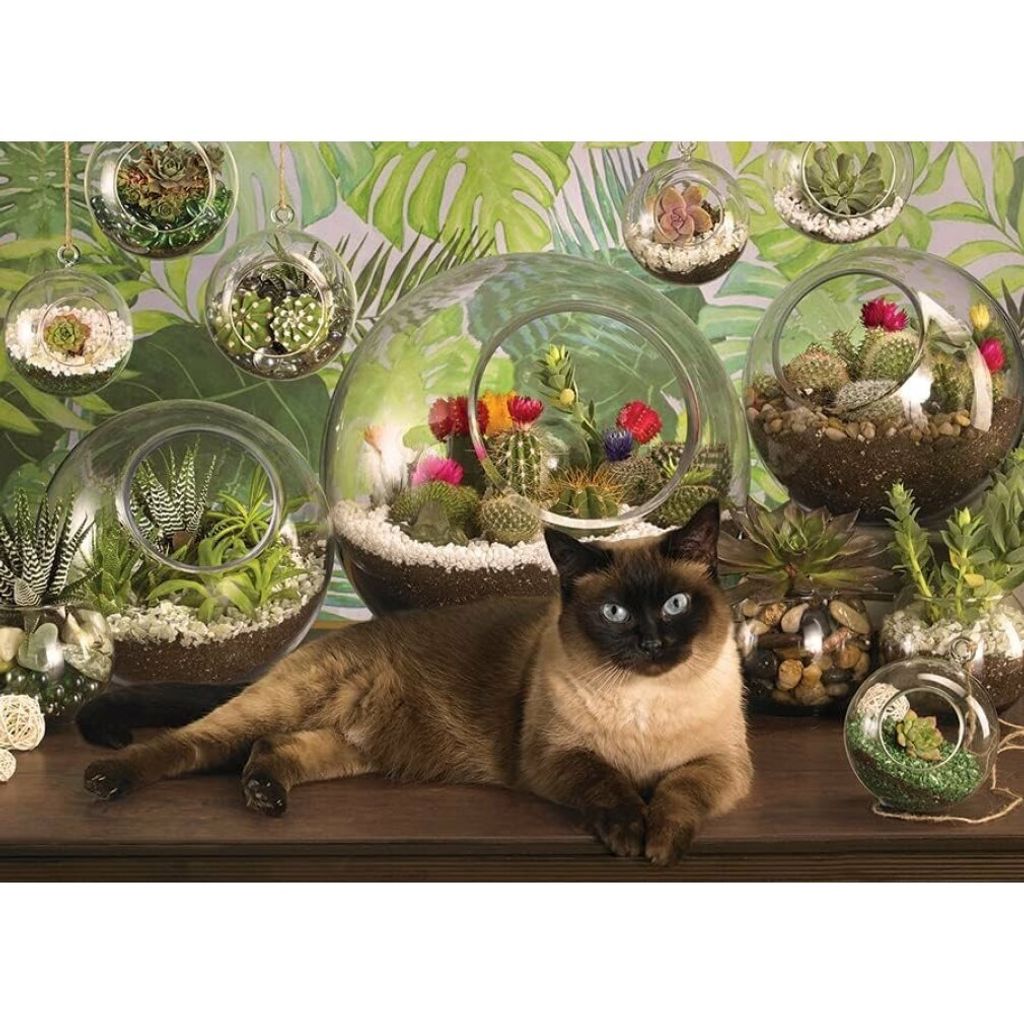COBBLE HILL Puzzle Katzen und Terrarien 1000 Teile