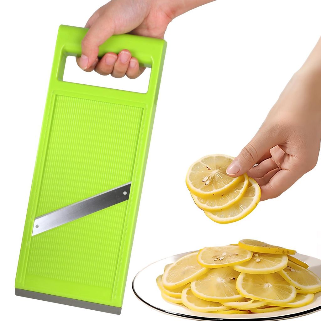 Küchenhobel für Obst und Gemüse, Gemüseschneider, Gurkenhobel, Karottenhobel, Edelstahl-Häcksler, Chip-Maker, Schnellschneider für Gemüse un...