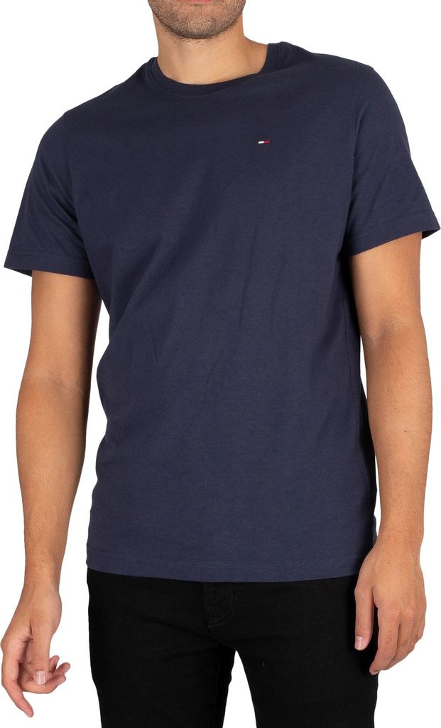 Tommy Jeans Herren Original Jersey T-Shirt, Blau XL Produktbild 