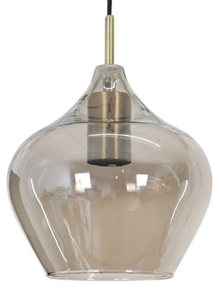 Light & Living - lampa wisząca - Rakel - brąz - szkło - Ø Zdjęcie produktu 