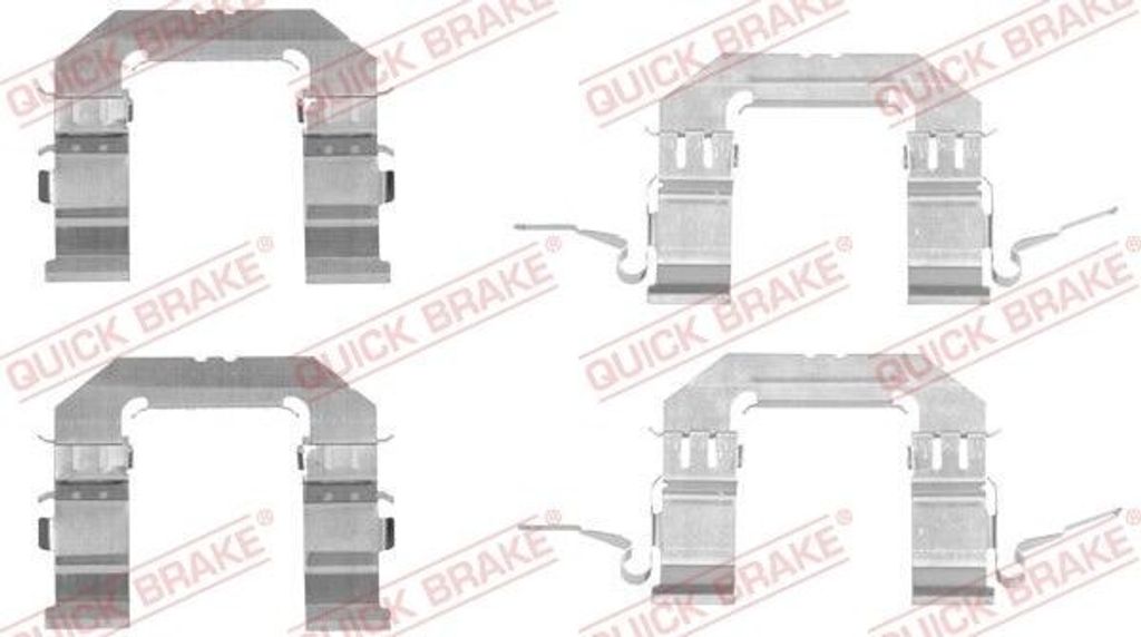 QUICK BRAKE 109-1722 Zubehörsatz Scheibenbremsbelag Vorne für NISSAN Qashqai / Qashqai +2 I (J10, NJ10) für RENAULT KOLEOS (HY)