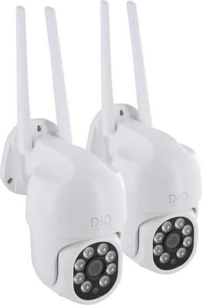 Lot de 2 caméras extérieures filaires DiO Connected Home rotatives 4MP