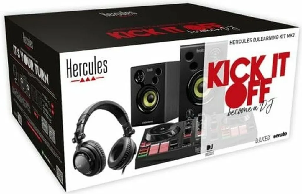 Hercules DJLearning Kit DVS - Solution Scratch Numérique Pro pour Mix Noir - 6