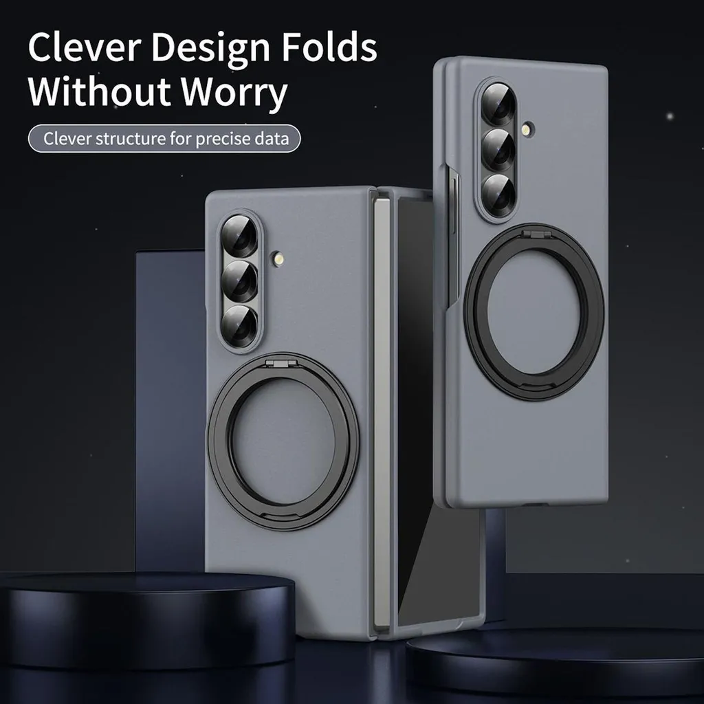 OFFERTA Cover Galaxy Z Fold7 5G Thunderbolt Grigio - Anello 360° - 6
