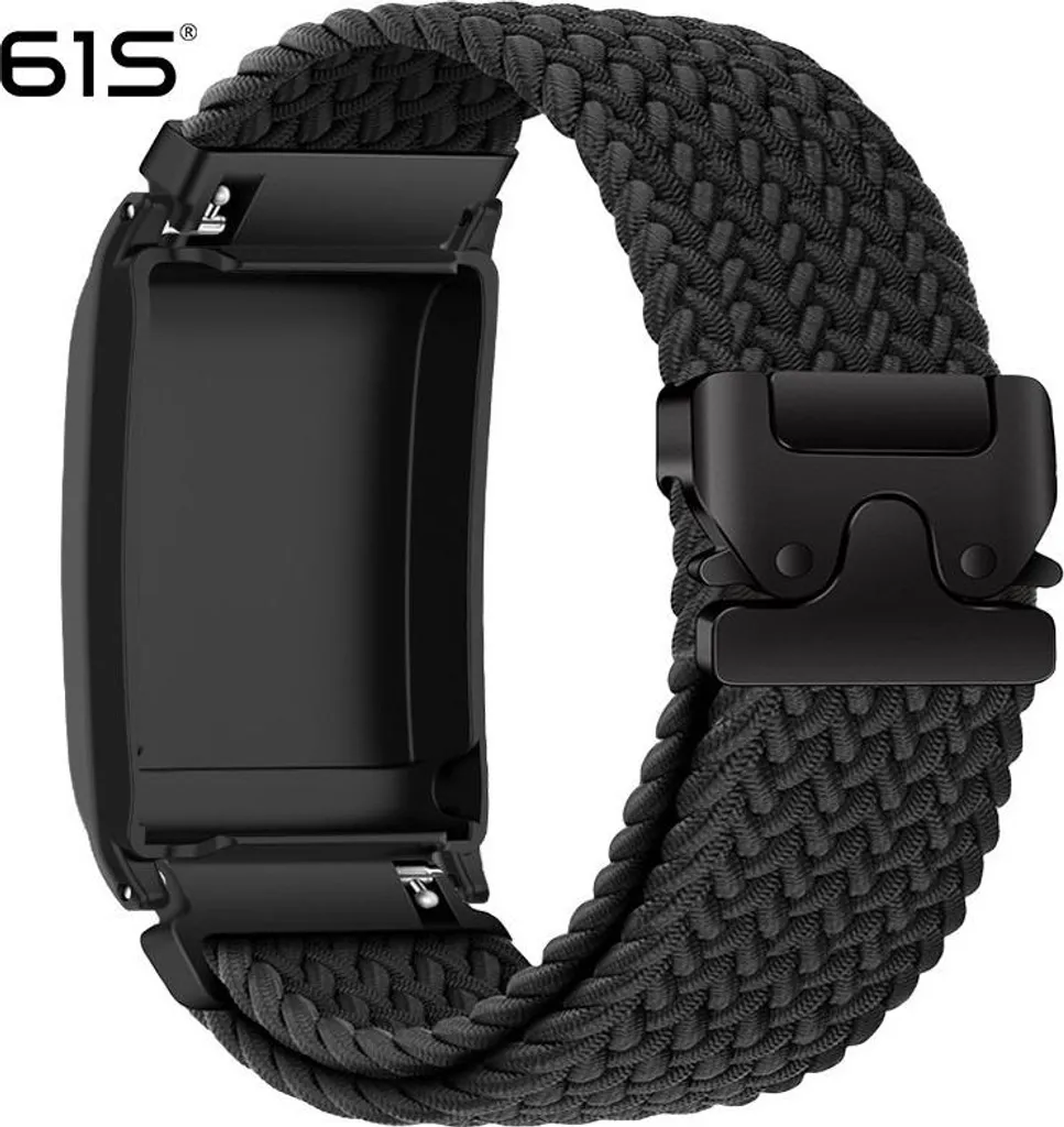 INF LifeOne Cinturino Elastico Intrecciato con Fibbia Paracadute per WHOOP - Traspirante e Confortevole Nero
