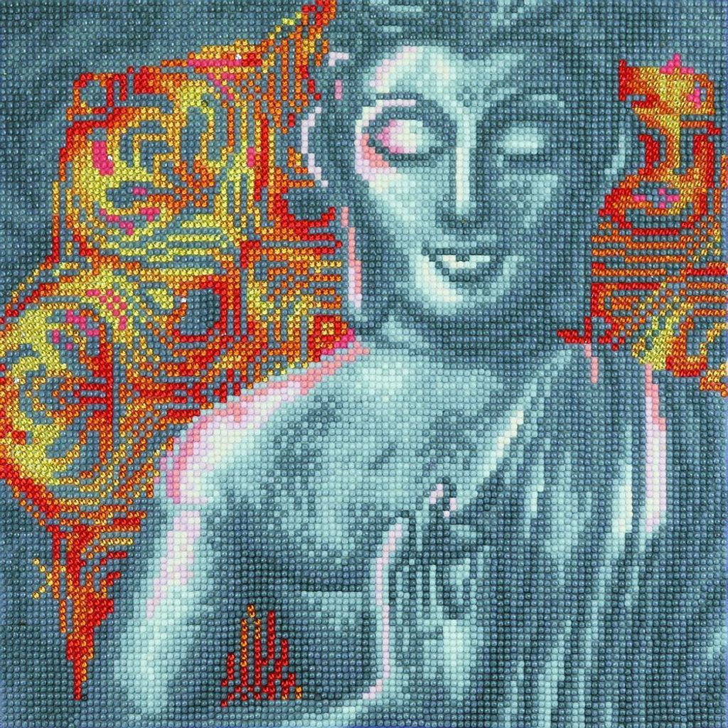 Crystal Art Gemälde zum Malen mit Diamanten - Buddha - 30 x 30 cm