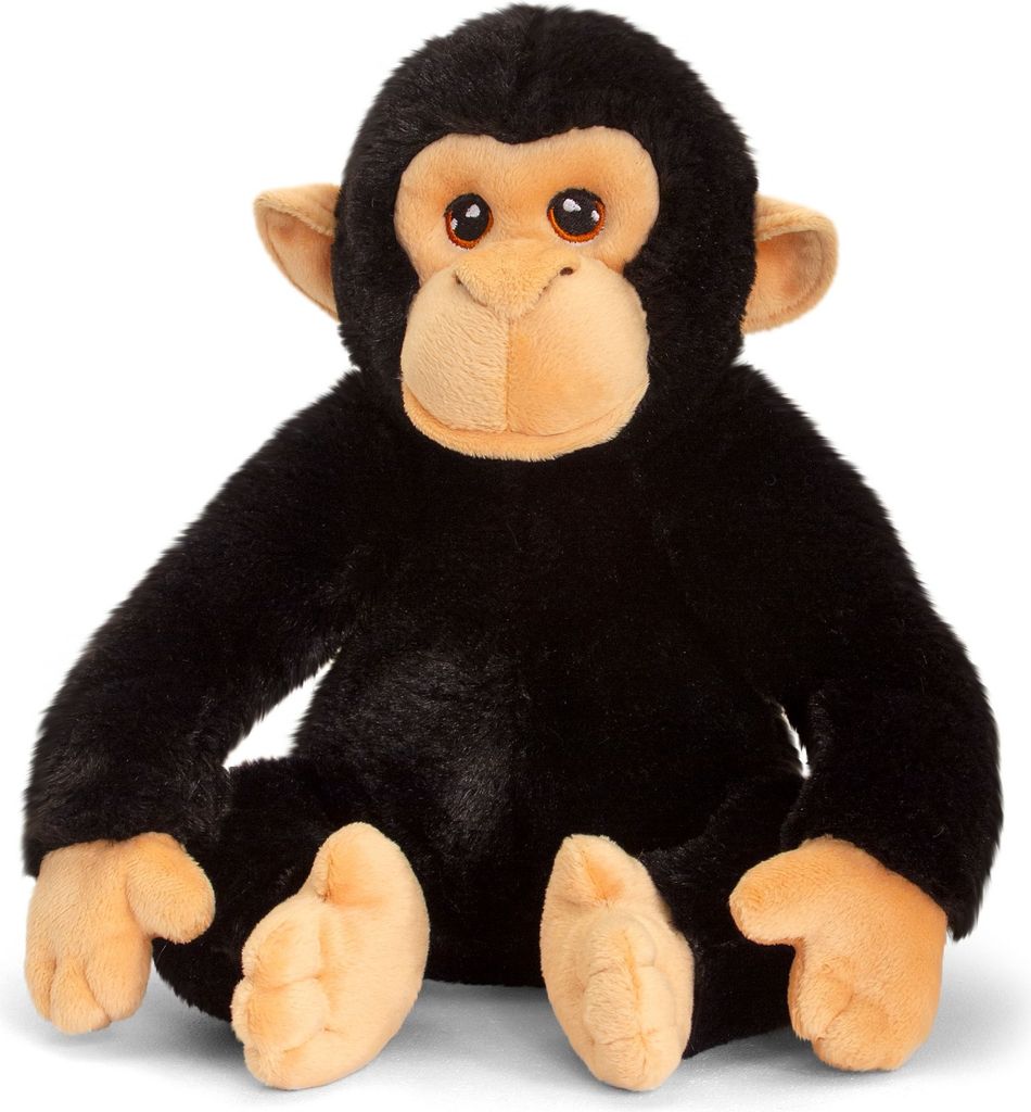 Keel Toys Pluche - Zwarte Chimpansee 25 CM