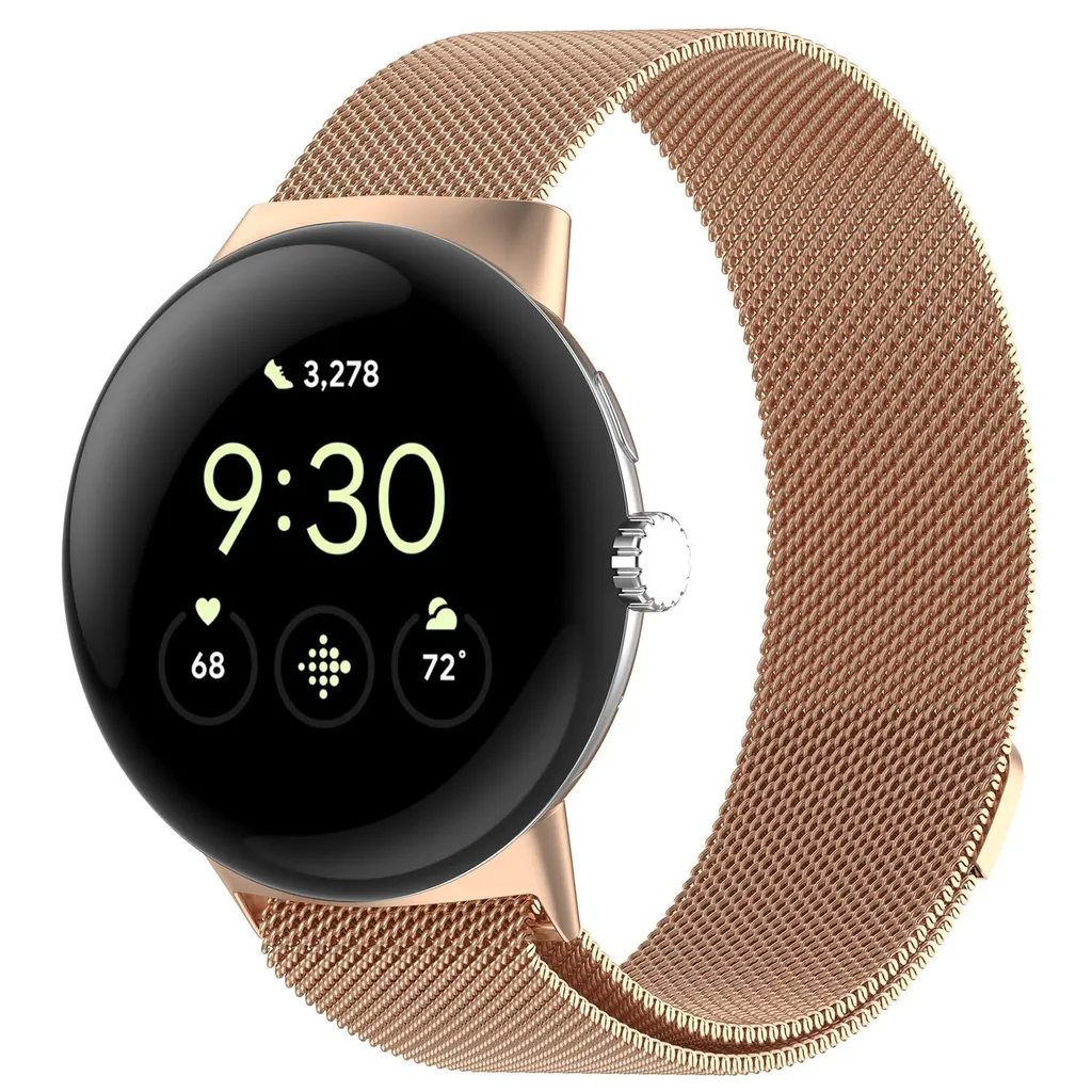 Cinturino Ricambio Google Pixel Watch 3 45mm Maglia Milano Acciaio