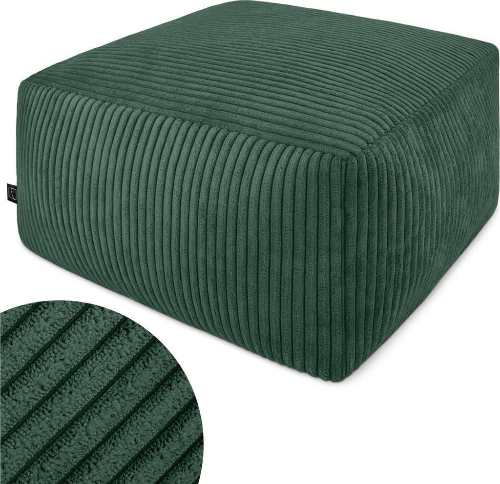 Domarex Sitzpouf 45x45x25 cm, Polsterstoff, rutschfest, Produktbild 