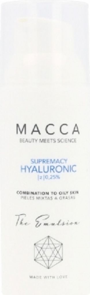 Intensive feuchtigkeitsspendende Creme Supremacy Hyaluronic Macca 0,25% Hyaluronsäure Mischhaut (50 ml)