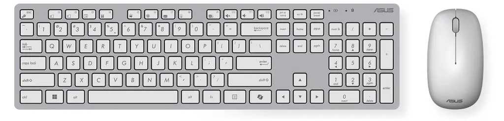 Pack clavier et souris Asus W5000 blanc au design compact chic - 6