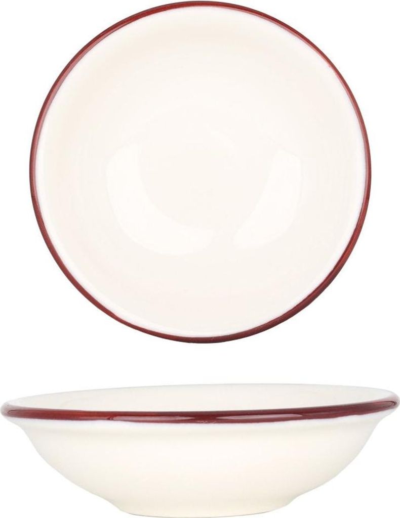 Bonna Servierschale - Linea Burgundy - Porzellan - 13 cm (220cc)