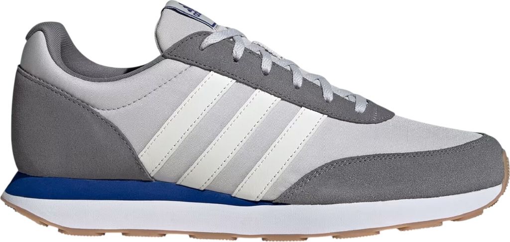 Adidas Run 60s 3.0 Classic Retro Sneaker Sportschuhe grau/weiss/blau IE3829, Schuhgröße:41 1/3 EU