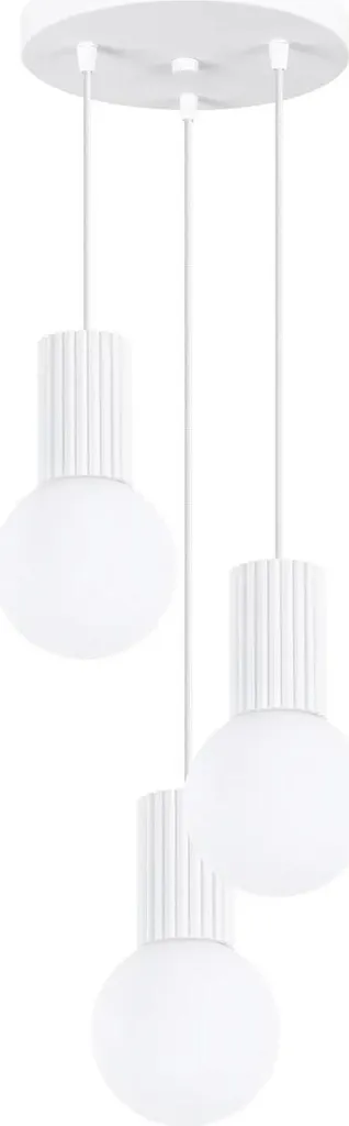 Lampadario HALO 3P Bianco Sollux Lighting - Eleganza per la Casa