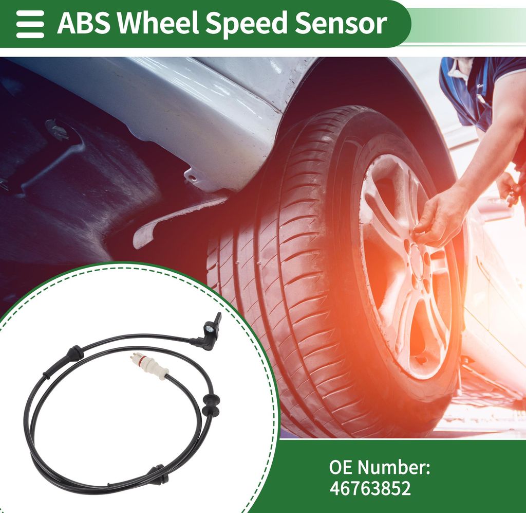 ABS Radgeschwindigkeitssensor ABS Sensor Antiblockiersystem Sensor Nr.46763852 für Alfa Romeo GTV 916 2003-2005 Vorne Links