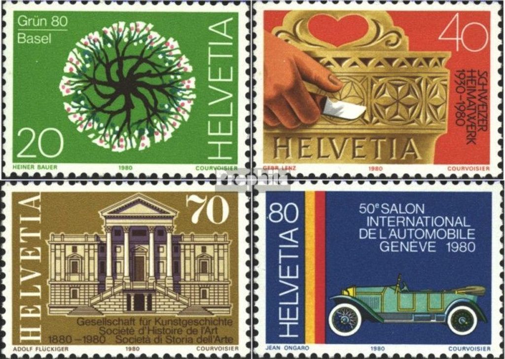 Briefmarken Schweiz 1980 Mi 1170-1173 (kompl.Ausgabe) Produktbild 