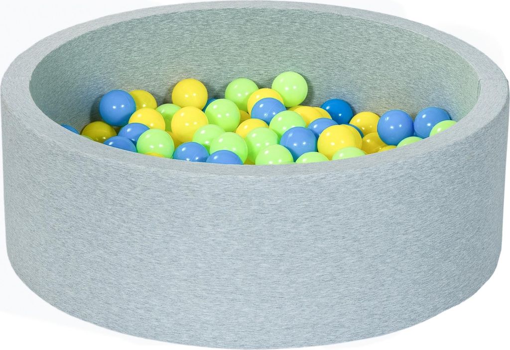 Bällebad Spielbereich + 200 Bälle gelb, blau, grün